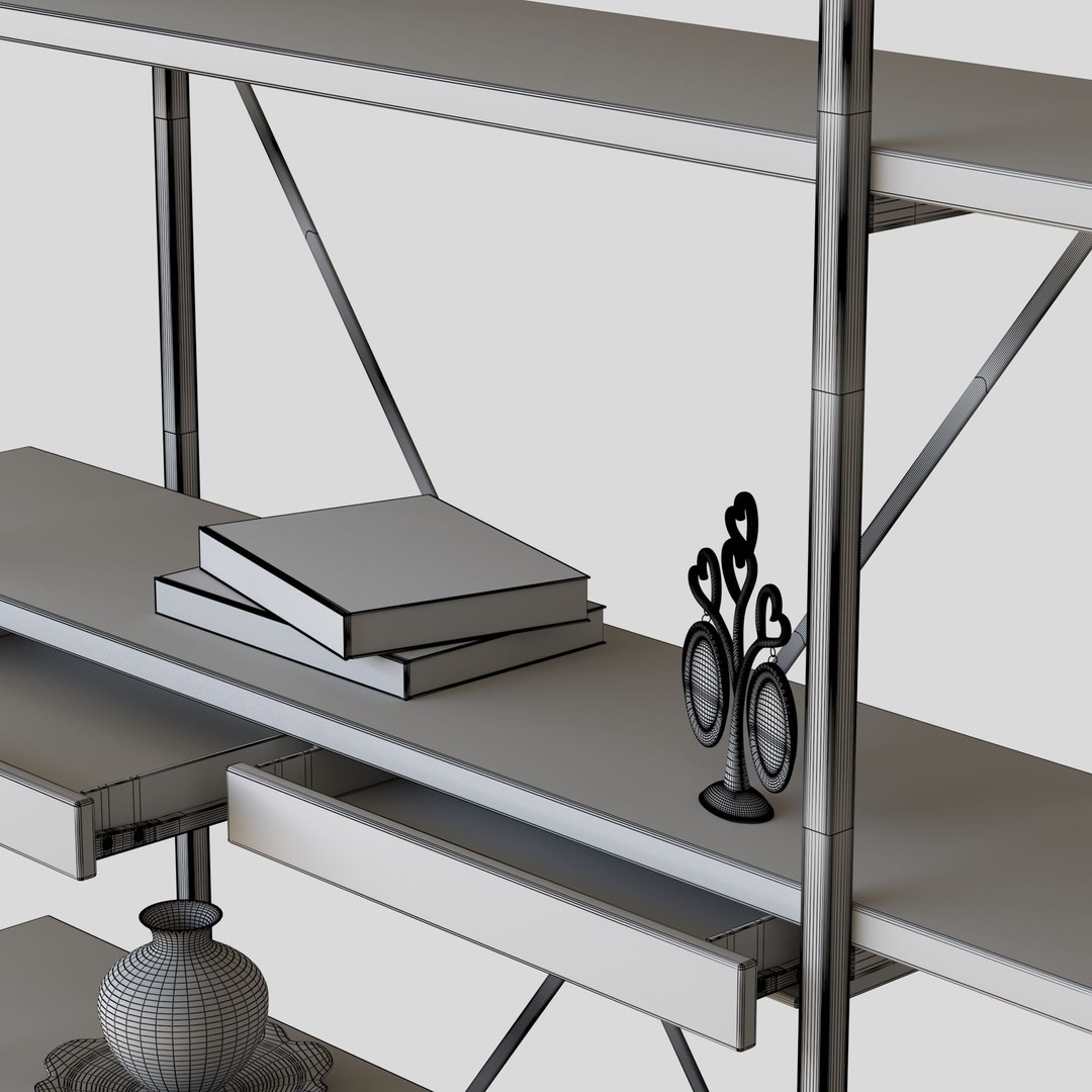 Rack book 3D model - TurboSquid 1677677
