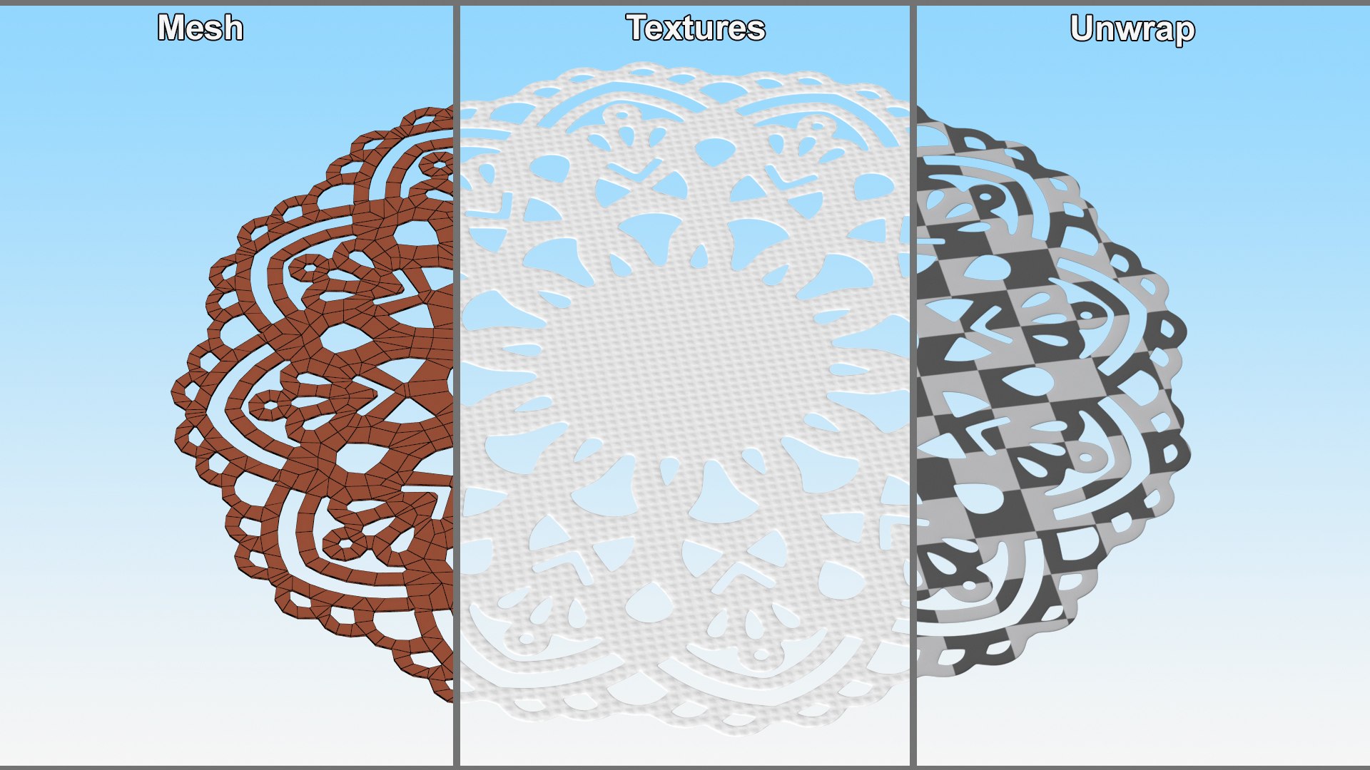 3D Decorative Lace Papers Doilies Collection 2 https://p.turbosquid.com/ts-thumb/p4/K68Vsd/51/decorativelacepapersdoiliescollection2mb3dmodel013/jpg/1682521651/1920x1080/fit_q87/9c6c73713b2a96f6859b18e4dc5aa764a4333200/decorativelacepapersdoiliescollection2mb3dmodel013.jpg