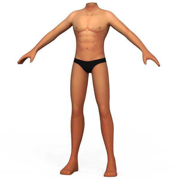 Little Boy Body Base Mesh 3D model