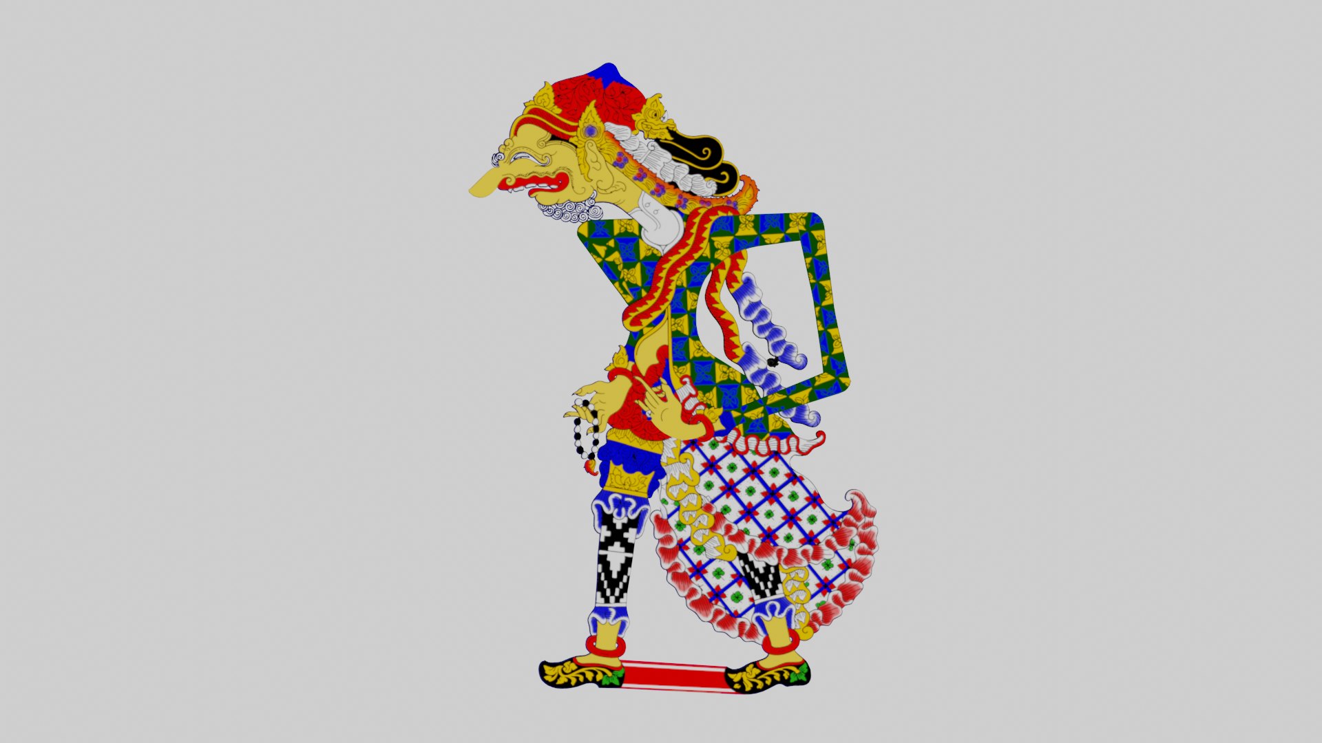 Wayang Kulit Durna 3D Model - TurboSquid 2268481