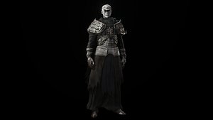 3D Necromancer Character Var 3 PBR Game Ready