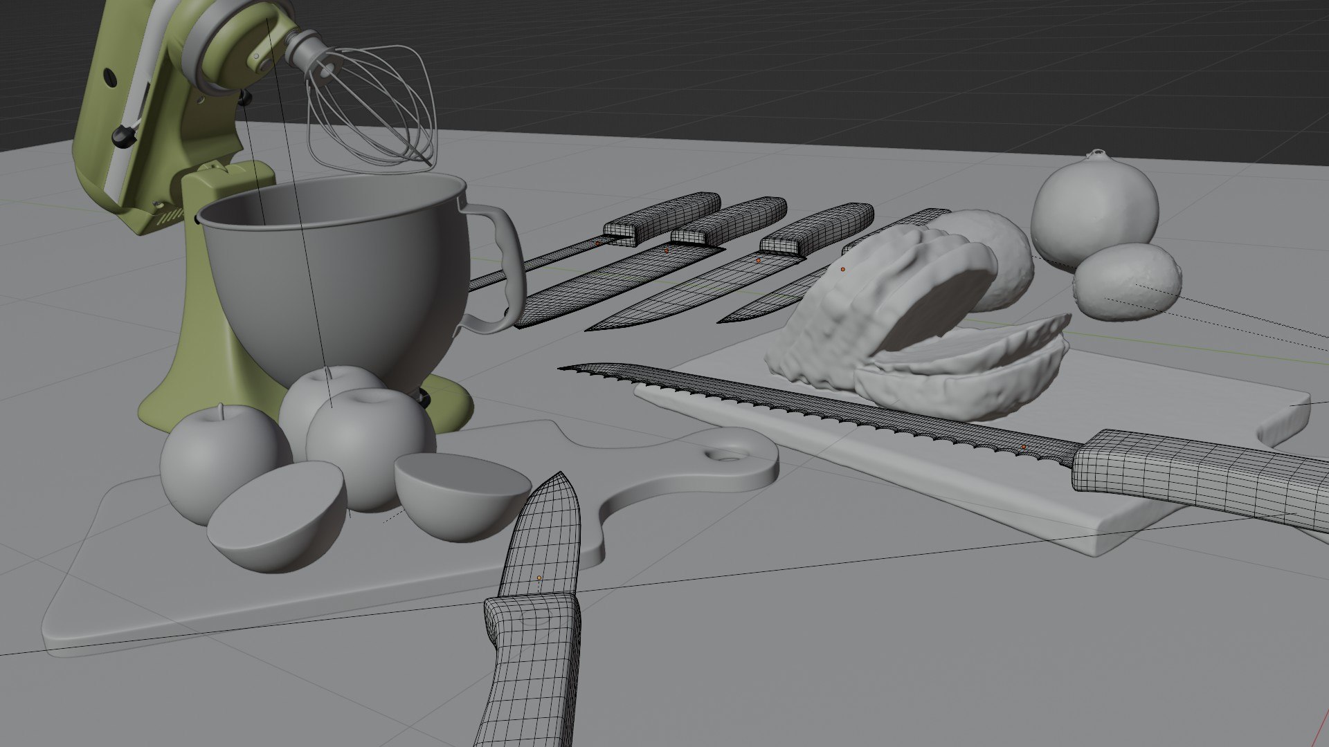 3D Kitchen Knife Pack - TurboSquid 2340004