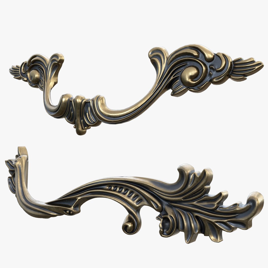 3D Classic Furniture Handles Model - TurboSquid 2159491