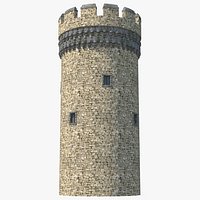 Big Medieval Castle Tower