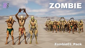 3D Zombie01Pack