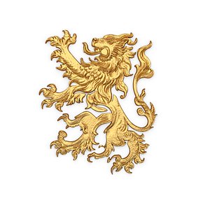 3D Heraldry Lion 02