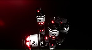 3D sci fi grenade model