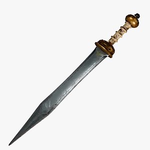 3D gladius roman sword model