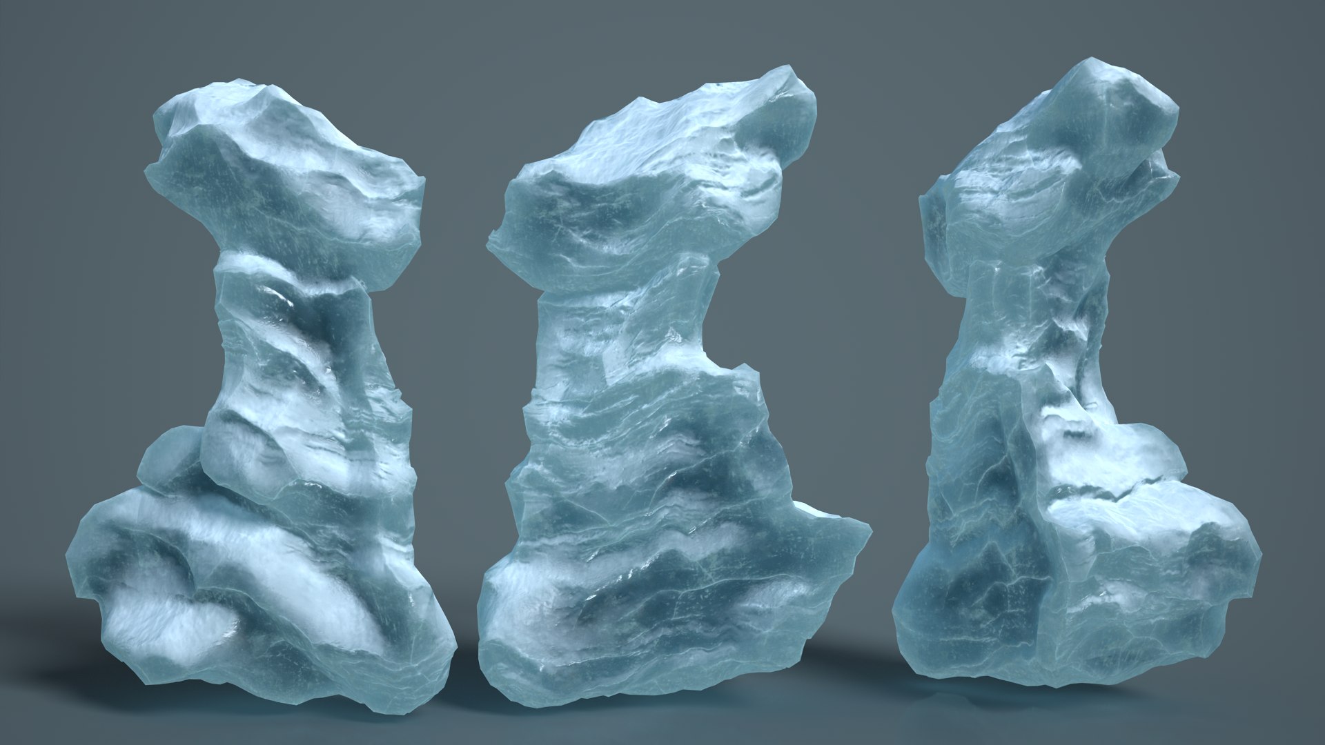 3D 16 Ice Caves - 240928 Model - TurboSquid 2286679