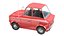 3D Toyota Corolla 1967 Cartoon Style