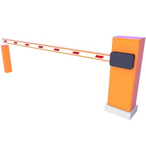 3D model Electric Parking Gate 3