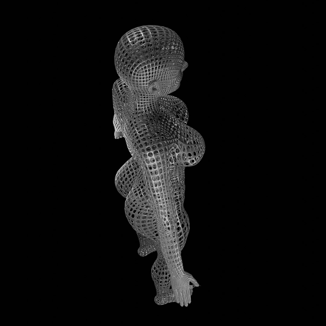 3D Woman Wireframe - TurboSquid 1987119