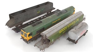 Train Pack low poly