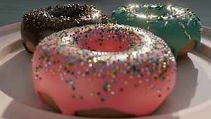 Realistic Donuts 3D