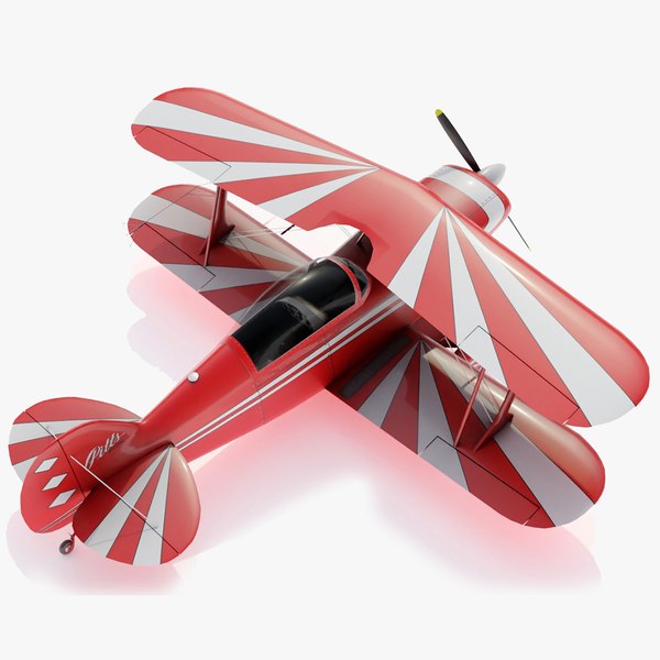 pitts special biplane planes 3d model