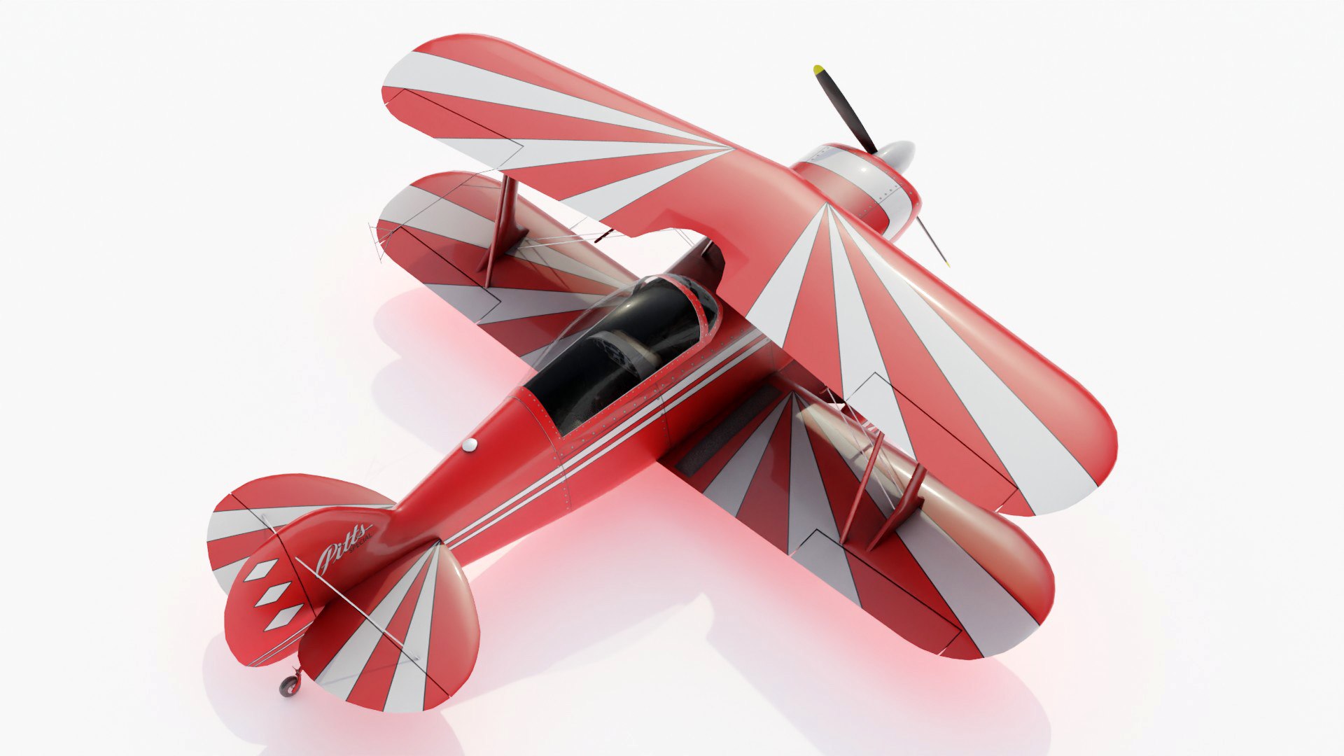 Pitts Special Biplane Planes 3d Model