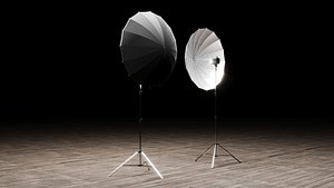 3D model Photo Studio Umbrella Light