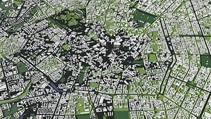 Milan Italy - city and mass buildings 3D