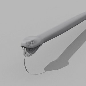 3D Rattlesnake Snake Shape model