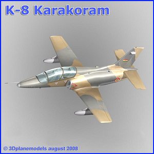 3d model training jet k-8 karakorum