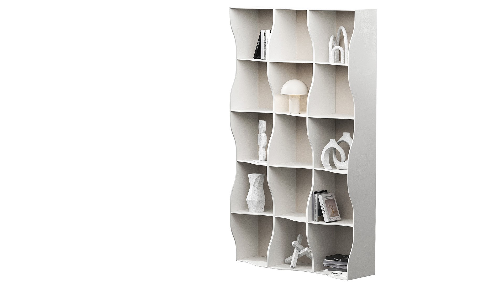 3D Wavy Rack Set Decorative Shelves - TurboSquid 2253278
