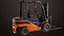 Empilhadeira Truck03 Laranja Todas as Texturas PBR Unity UE