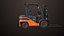 Empilhadeira Truck03 Laranja Todas as Texturas PBR Unity UE