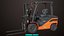 Empilhadeira Truck03 Laranja Todas as Texturas PBR Unity UE