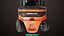 Empilhadeira Truck03 Laranja Todas as Texturas PBR Unity UE