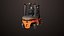 Empilhadeira Truck03 Laranja Todas as Texturas PBR Unity UE