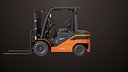Forklift Truck03 Orange All PBR Unity UE Textures