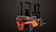 Empilhadeira Truck03 Laranja Todas as Texturas PBR Unity UE