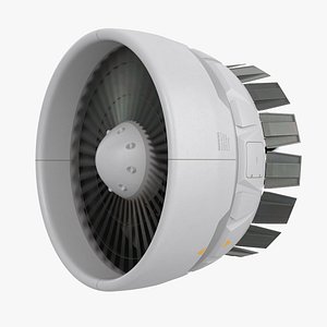 3D model Propulsion Jet Rotor White Rigged