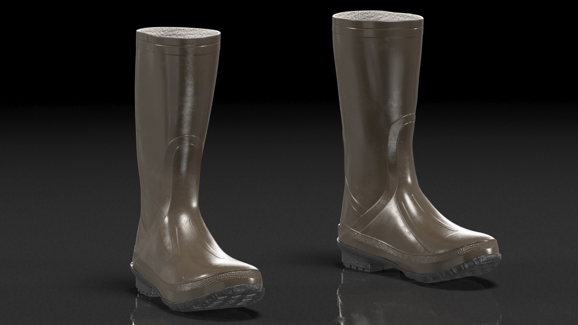 Waterproof Rubber Boots 3D model - TurboSquid 1818396