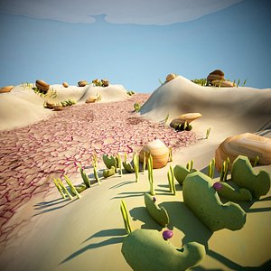 Cartoon Desert