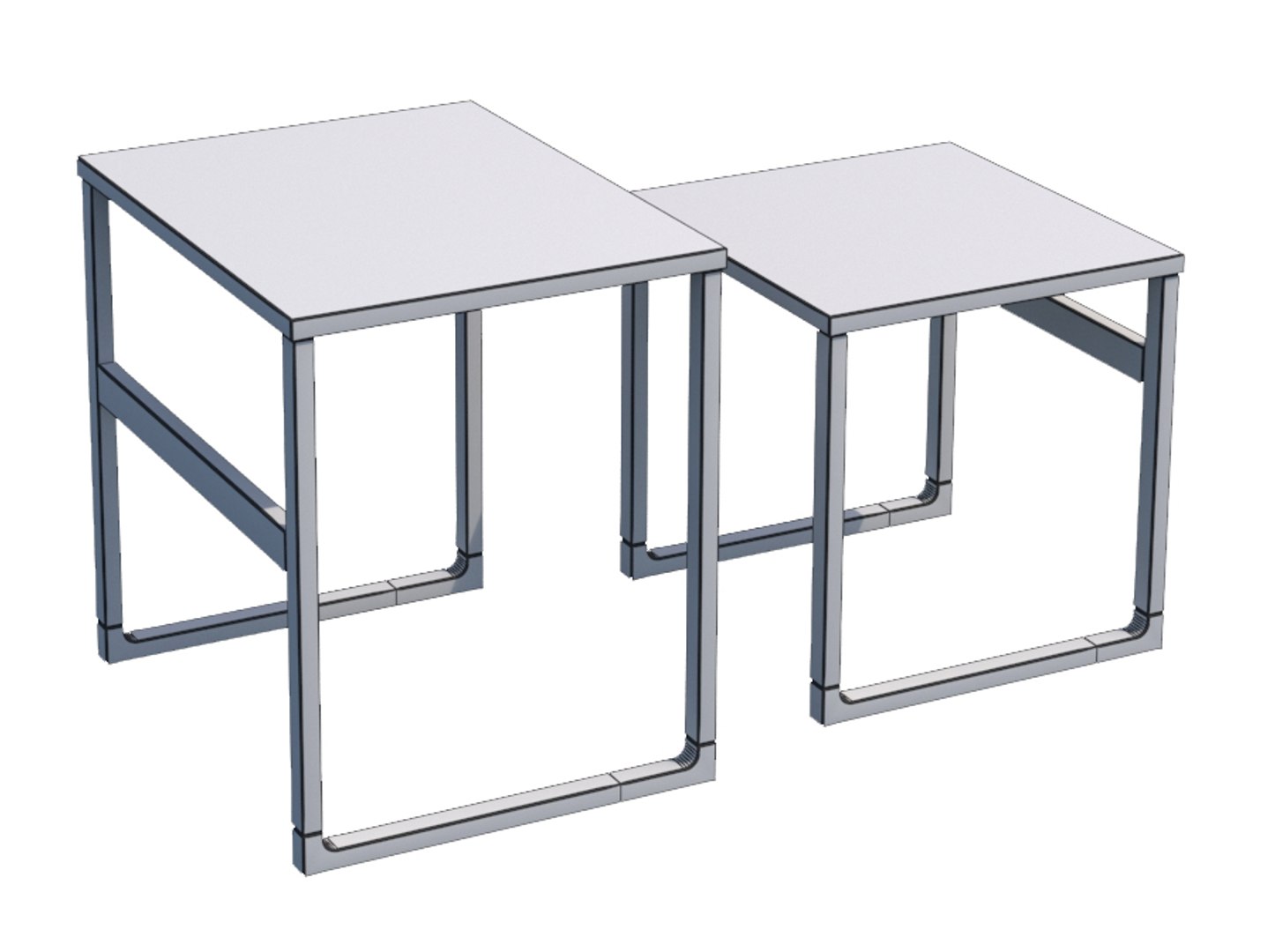 3d Model Ikea Rissna Nesting Tables