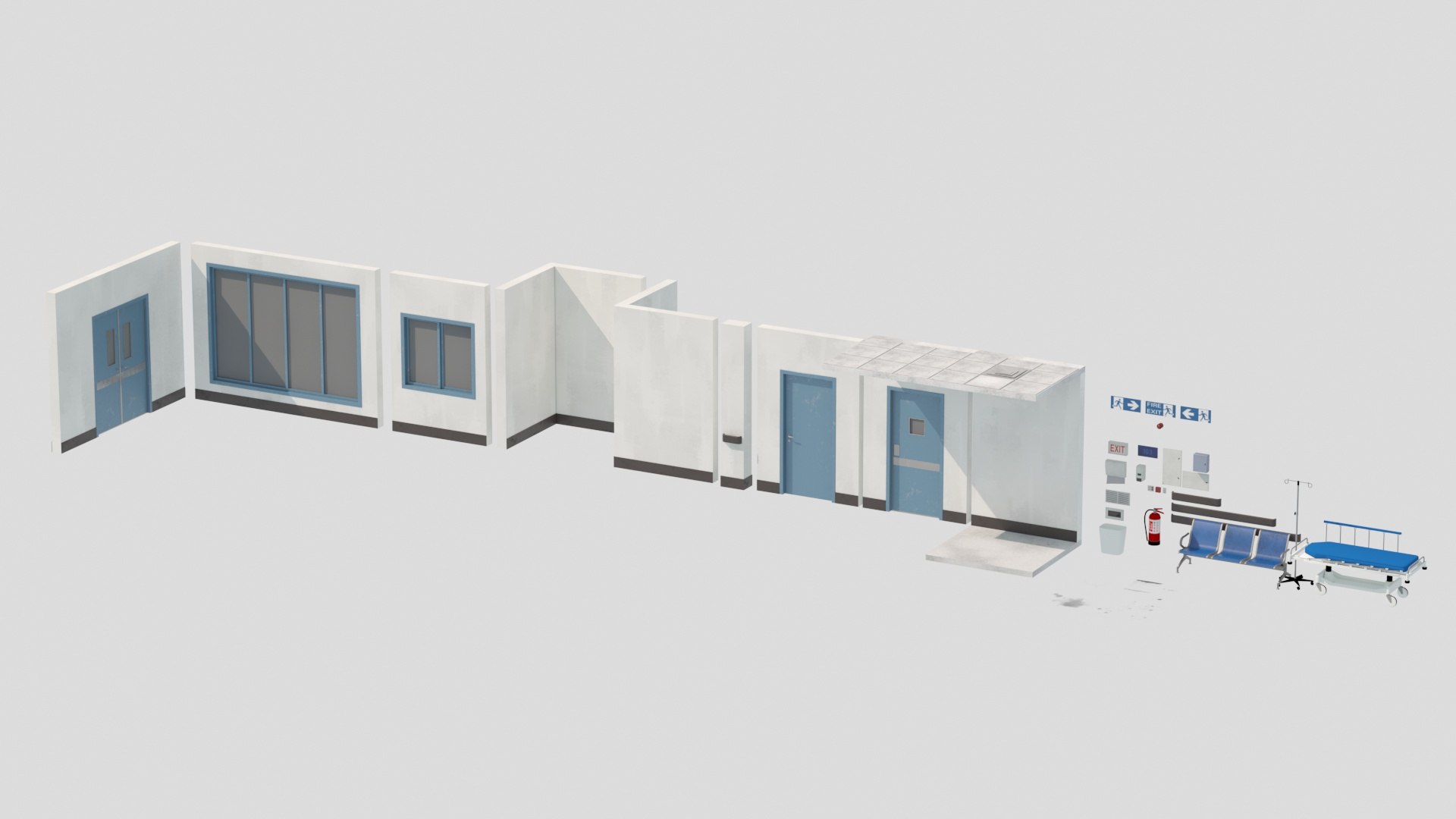 Modular Hospital Corridor 3D model https://p.turbosquid.com/ts-thumb/p5/8zMtN4/qx/16/jpg/1753830633/1920x1080/fit_q87/efe5aff84afddb844b13c3ace18a89fca4a6b249/16.jpg