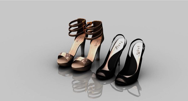 Girls heels slipper 3D - TurboSquid 1463789