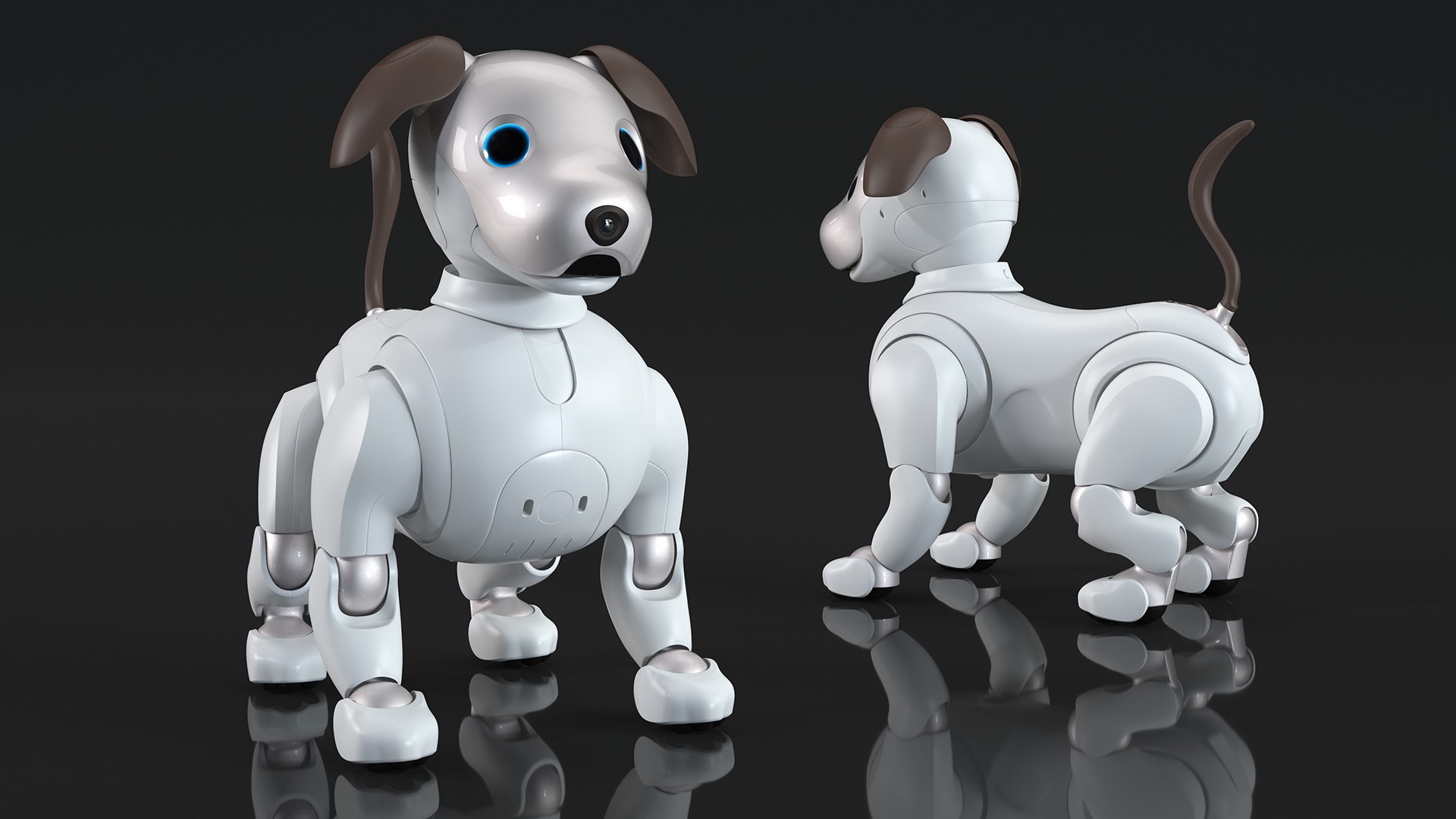Sony Aibo 2017 Robotic Pet Rigged for Maya 3D model preview