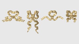 3D Decorative Bow Set