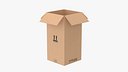 Cardboard Box 50x50x100 Open