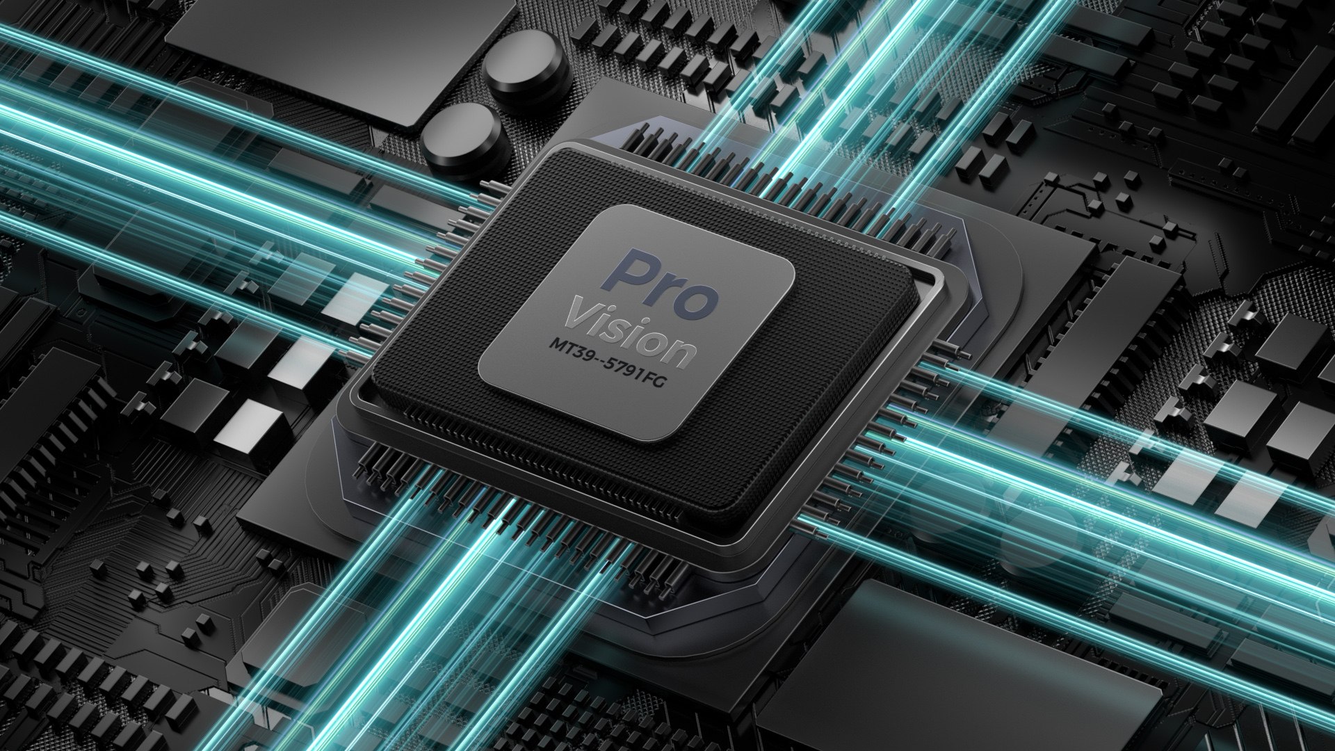 3D Model Digital Chip Energy Transmission Core Technology Scene ...