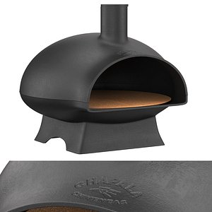 3D CAST IRON WOOD FIRED PIZZA OVEN CO4000 model