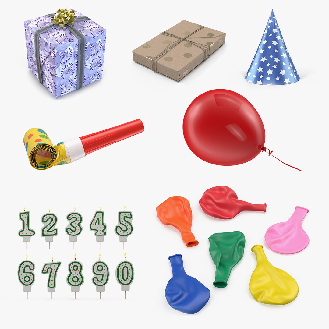 Holiday Accessories 3D Models Collection 3D model preview