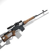 SVD Dragunov sniper rifle