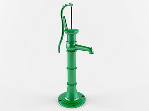 hand water pump 3D model