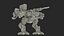 3D model Large Walking Combat Machine with Pilot