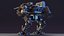 3D model Large Walking Combat Machine with Pilot
