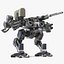 3D model Large Walking Combat Machine with Pilot