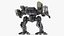 3D model Large Walking Combat Machine with Pilot